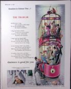 Guinness 69 Years-Old Advert 1956 The Tramcar G.E.2569-B