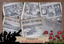 Collection 5 WW1 Authentic Antique Newspapers War Reports & Pictures-17.