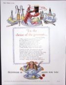 Guinness 71 Years-Old Advert 1954 The Gourmet Meal G.E.2178-B
