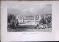 Cornwall Morvall Hamlet Antique 193 Years-Old Steel-Engraving-15