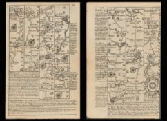 Bowen 290 Yrs Old Scarce Detailed Road Map Aylesbury, Stratford Upon Avon Banbury.