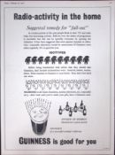 Guinness 67 Years-Old Advert 1958 Radio-Activity Print: G.E.2964-K