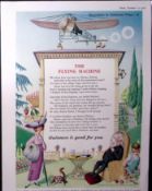 Guinness 69 Years-Old Advert 1956 The Flying Machine G.E.2573-B