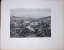 Yorkshire Saltaire Village Victorian 1875 Antique 150 Years-Old Engraving-11