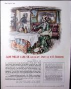 Guinness 70 Years-Old Advert 1955 Jane Welsh Carlyle G.E.2439-B