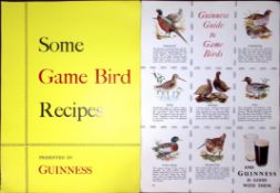 Guinness Guide Game Bird Recipes Coloured 60-Year-Old 4 Page Print