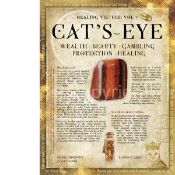 Cats Eye Crystals Gem Stone Healing Extra Large Designed Metal Wall Art