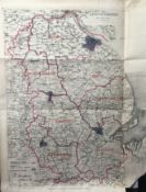 Antique 139 Years-Old Scarce Map Lincolnshire 1885 Boundary Changes.