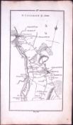 Ireland 245 Years -Old Antique Road Map To Coleraine by Antrim- 20