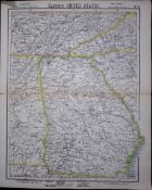 1883 Antique Letts Map United States Georgia, Alabama, Tennessee-8