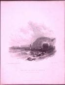 Devon Sidmouth Beach WH Bartlett 183 Years-Old Antique Steel Engraving-45