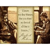 Sherlock Holmes Quote Extra Large Designed Metal Wall Art