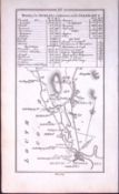 Ireland 245 Years -Old Antique Road Map Dublin to Cookstown & Coleraine -24
