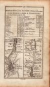 Ireland Rare Antique 1777 Map Dublin Maynooth Tullamore Galway Birr Athenry.