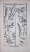 Ireland 245 Years -Old Antique Road Map Newtonstewart, Cookstown-258