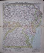 1883 Antique Letts Map United States Virginia, Maryland, New York, Philadelphia-7