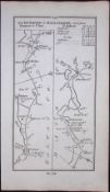 Ireland 245 Years -Old Antique Road Map Tuam Galway to Sligo-214