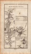 Ireland Rare Antique 1777 Map Dublin to Sligo by Old Castle & from Dublin to Granard