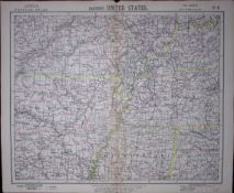 1883 Antique Letts Map United States Kansas, Mississippi, Kentucky, Missouri-6