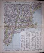1883 Antique Letts Map United States Long Island, New Jersey, Connecticut, Maine-2