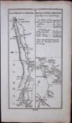 Ireland 245 Years -Old Antique Road Map Dublin To Middleton, Cork-126