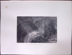 J.M.W Turner Rare “Chain Bridge Over The Tees Yorkshire” 1873 Picturesque Views in England-45