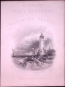 Entrance To The Port of Berwick WH Bartlett 1842 Antique Steel Engraving-65