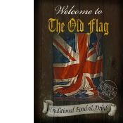 The Old Union Jack Flag Traditional Pub Sign Metal Wall Art