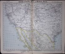1883 Antique Letts Map United States, Nevada, Arizona, & Mexico-15