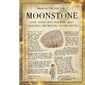 Moonstone Crystals Gem Stone Healing Extra Large Designed Metal Wall Art