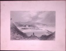 Banff Aberdeenshire Scotland WH Bartlett 1842 Antique Steel Engraving-66