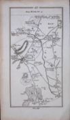 Ireland 245 Years -Old Antique Road Map Dublin To The Rock of Cashel-112