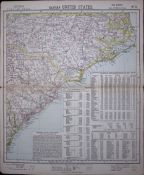 1883 Antique Letts Map United States North & South Carolina, Charleston, Hampton-3