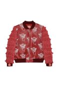MJB Marc Jaques Burton Kiriko Everyday Dragon Spike Bomber Jacket, Online Price £2350 Size Medium