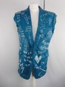 MJB Marc Jacques Burton Sleeveless Biker Jacket, Sold Out, Size XL (52).