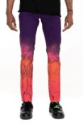 MJB Marc Jaques Burton Lightning Ombre Hand Sprayed Jeans, Online Price £715, Size 33