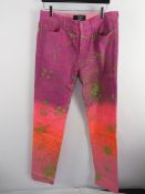 MJB Marc Jaques Burton Multi Ombre Crixus Hand Crafted Jeans Size 32, Sold Out
