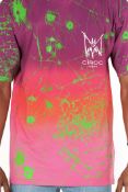 MJB Marc Jaques Burton Ciroc Cracked Multi Festival T-Shirt, Online Price £345, Size XL.