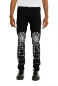 MJB Marc Jaques Burton Black Web Crixus Jeans, Online Price £487, Size 36