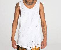 MJB Marc Jaques Burton Nudaveris White Vest, Online Price £246.90, Size XXL.