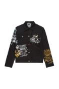 MJB Marc Jaques Burton Street Art Denim Pax Jacket, Online Price £580, Size XL (52).