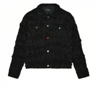 MJB Marc Jaques Burton Spiked Organza Black Pax Jacket, Online Price £1615, Size XXXL (56)