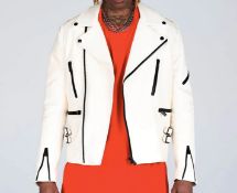 MJB Marc Jaques Burton Classic Biker Jacket, Online Price £1150, Size XXXL (56).