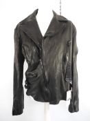 MJB Marc Jaques Burton Classic Biker Jacket, Size 56 (XXXL). Online Price £1150