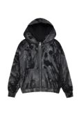 MJB Marc Jaques Burton Zip Paint Peel Double Hoodie, Online Price £540, Size L.