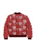 MJB Marc Jaques Burton Kiriko Everyday Dragon Spike Bomber Jacket, Online Price £2350 Size Medium