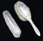 Pair of Silver Brushes Birmingham 1938