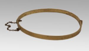 Vintage 9ct Rolled Gold Bangle – c.1960s