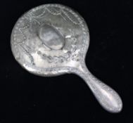 Silver Hand Mirror Birmingham 1911 Henry Matthews