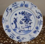Delftware Chinoiserie Plate, c.1760